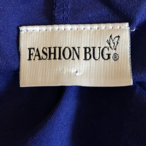 Box 4 Fashion Bug Blue Floral Dress - Picture 3 of 3